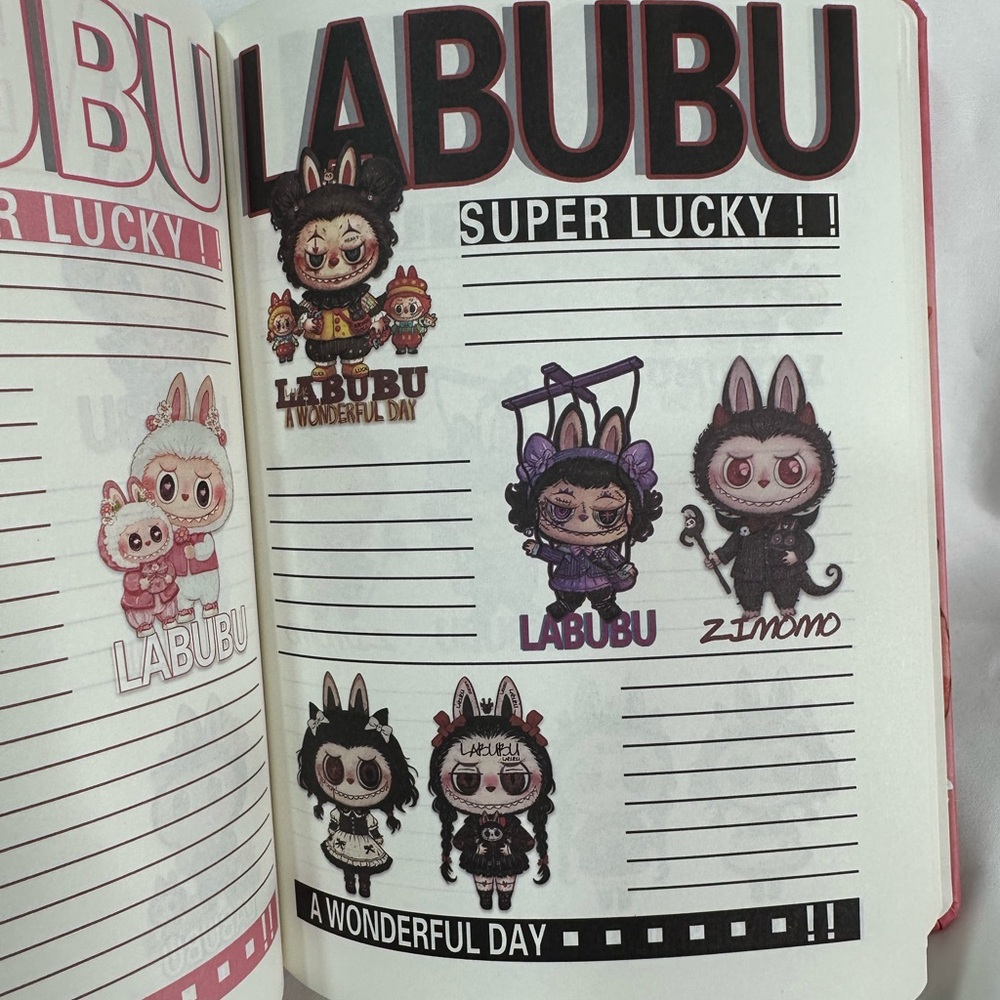 Labubu The Monsters Labubu & Tyco Hardcover 8x6 Notebook - Picture 5 of 7